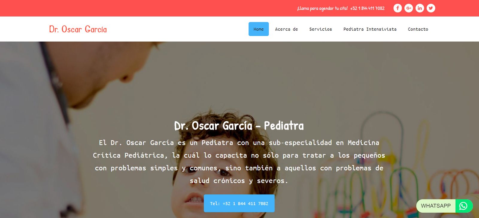 Sitio web de Dr. Oscar García Galvan – Pediatra