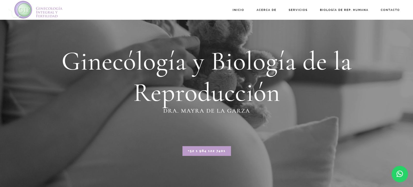 Sitio web de Dra. Mayra de la Garza – Ginecología y Fertilidad