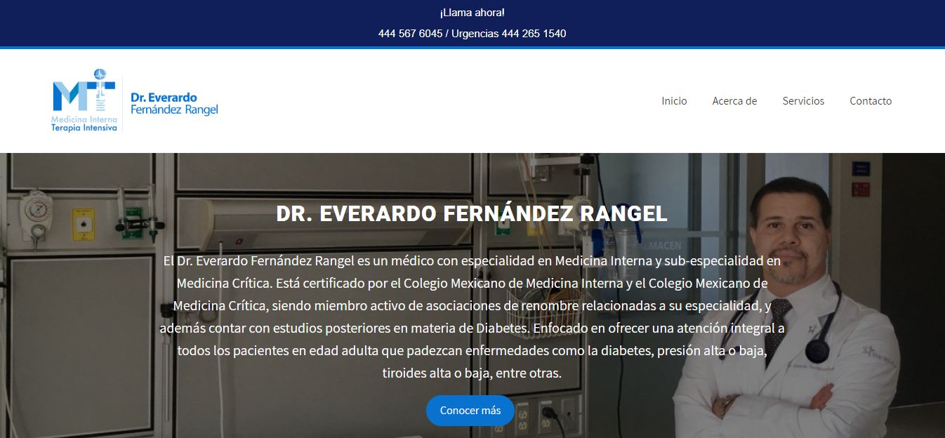 Sitio web de Dr. Everardo Fernández Rangel – Medicina Interna