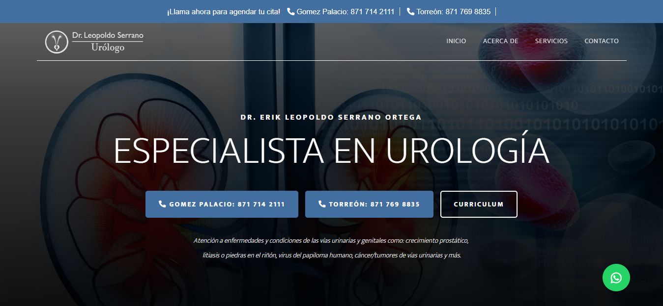 Sitio web de Dr. Leopoldo Serrano – Urólogo