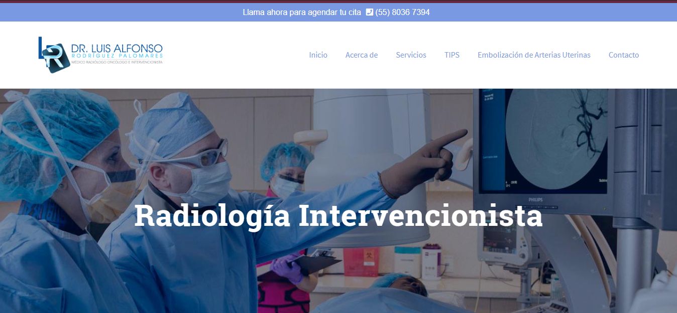 Sitio web de Dr. Luis Alfonso Rodríguez Palomares – Médico Radiólogo Oncólogo e Intervencionista