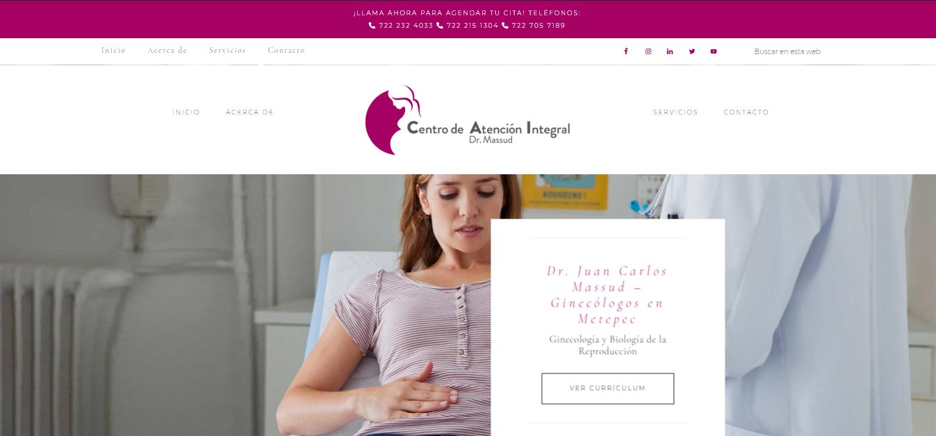 Sitio web de Ginecólogo en Metepec – Dr. Juan Carlos Massud Martínez