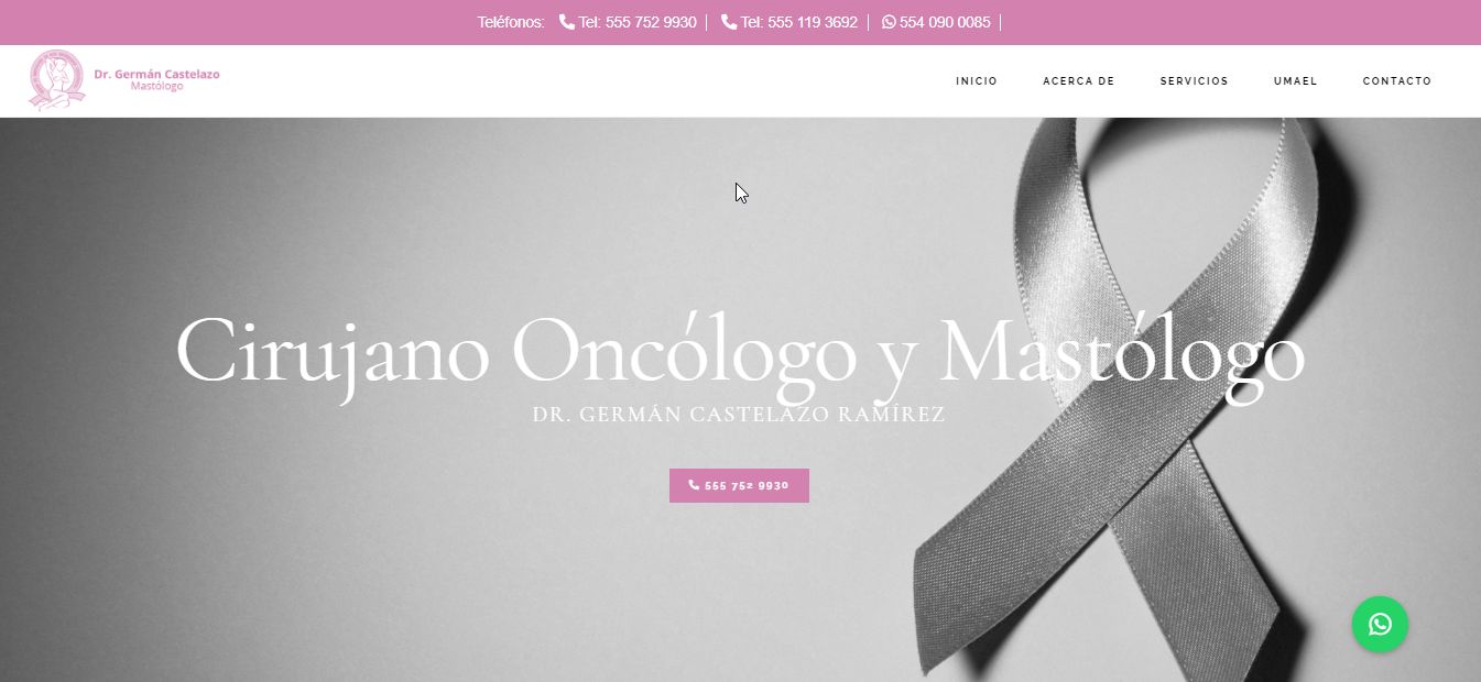 Sitio web de Mastólogo – Dr. Germán Castelazo