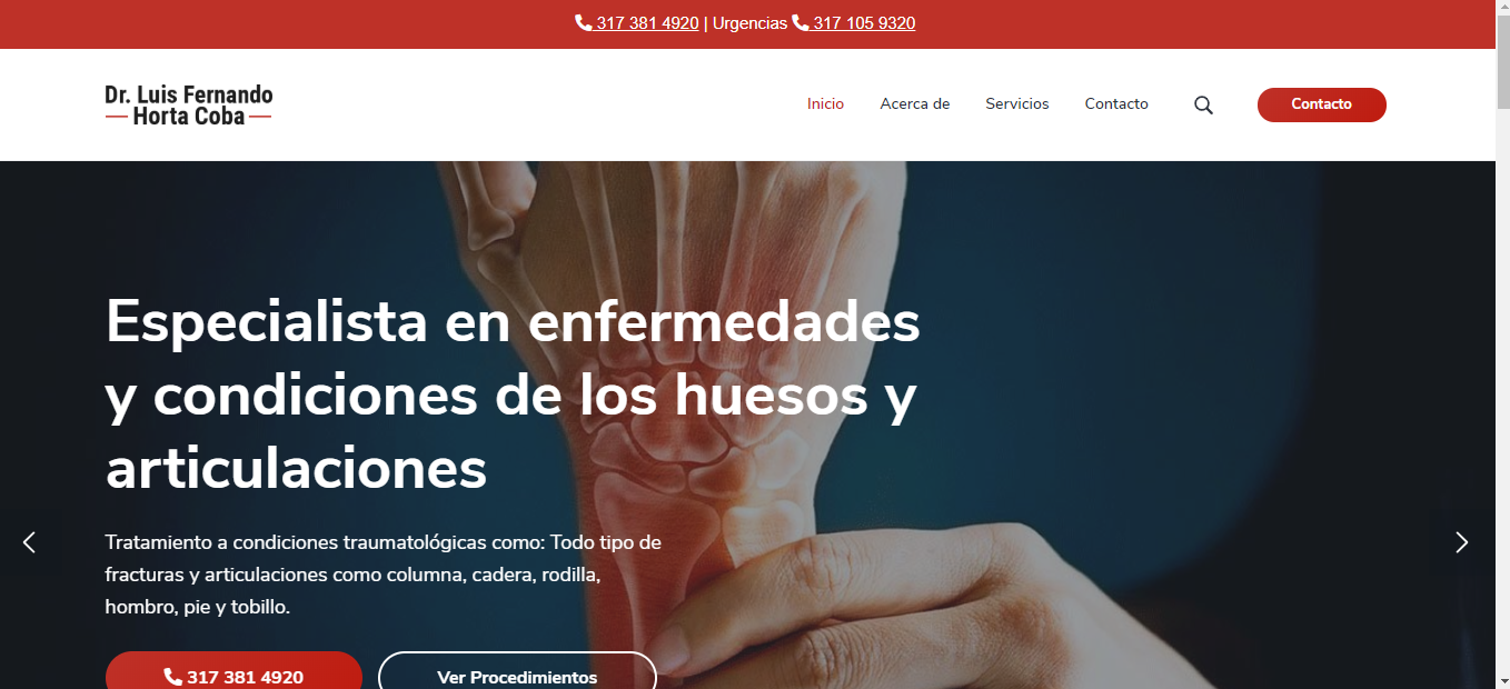 Dr. Luis Fernando Horta - Traumatólogo