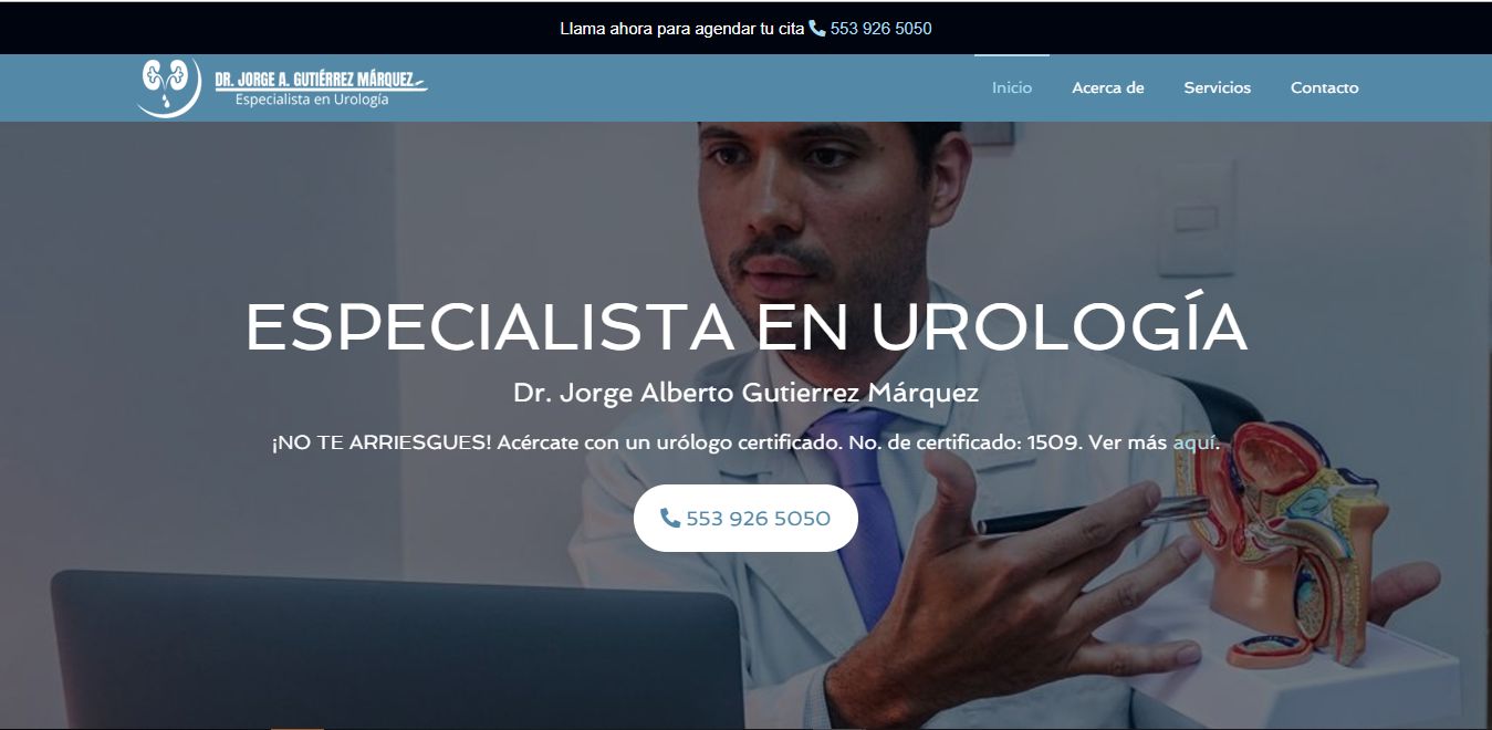 Sitio web de Urólogo en Naucalpan – Dr. Jorge Alberto Gutierrez Márquez