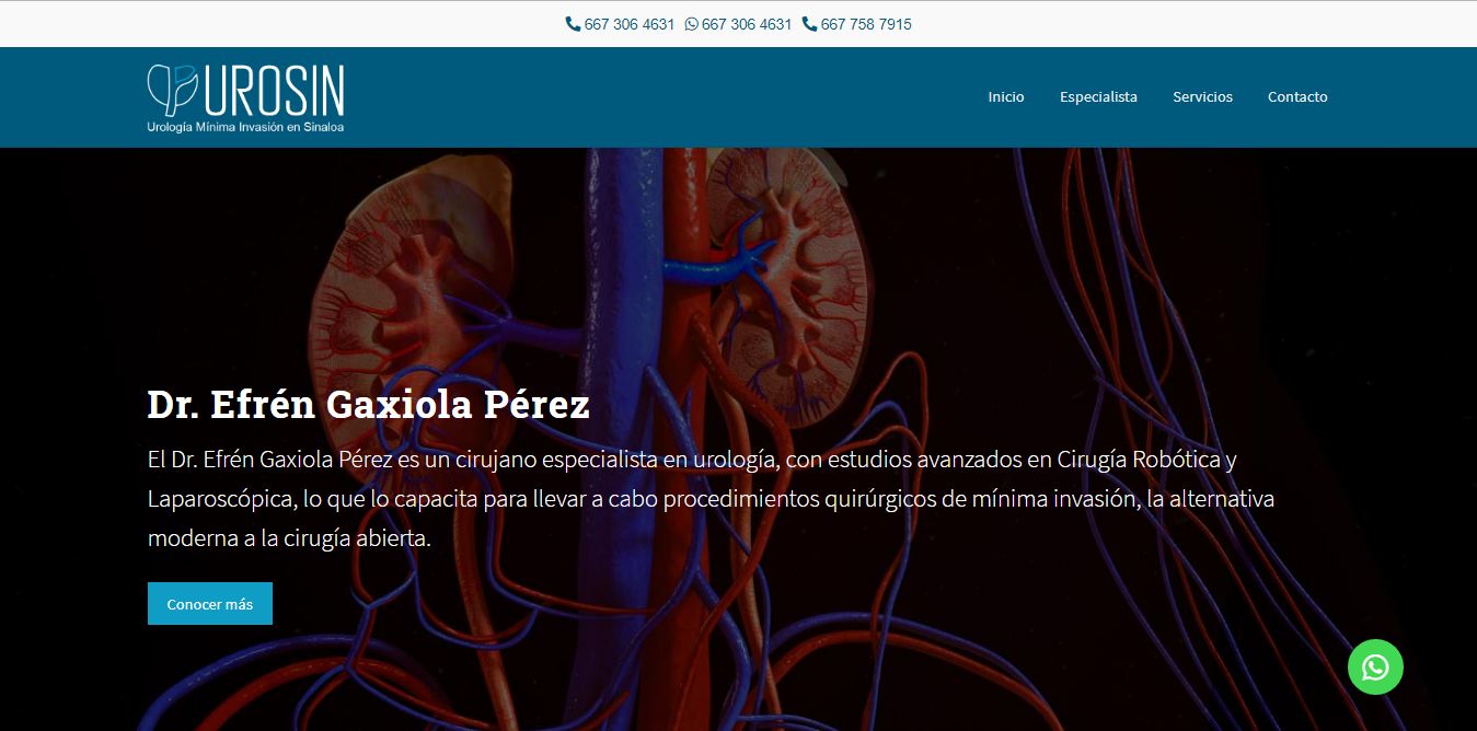 Sitio web de Dr. Efrén Gaxiola UROSIN – Urólogo