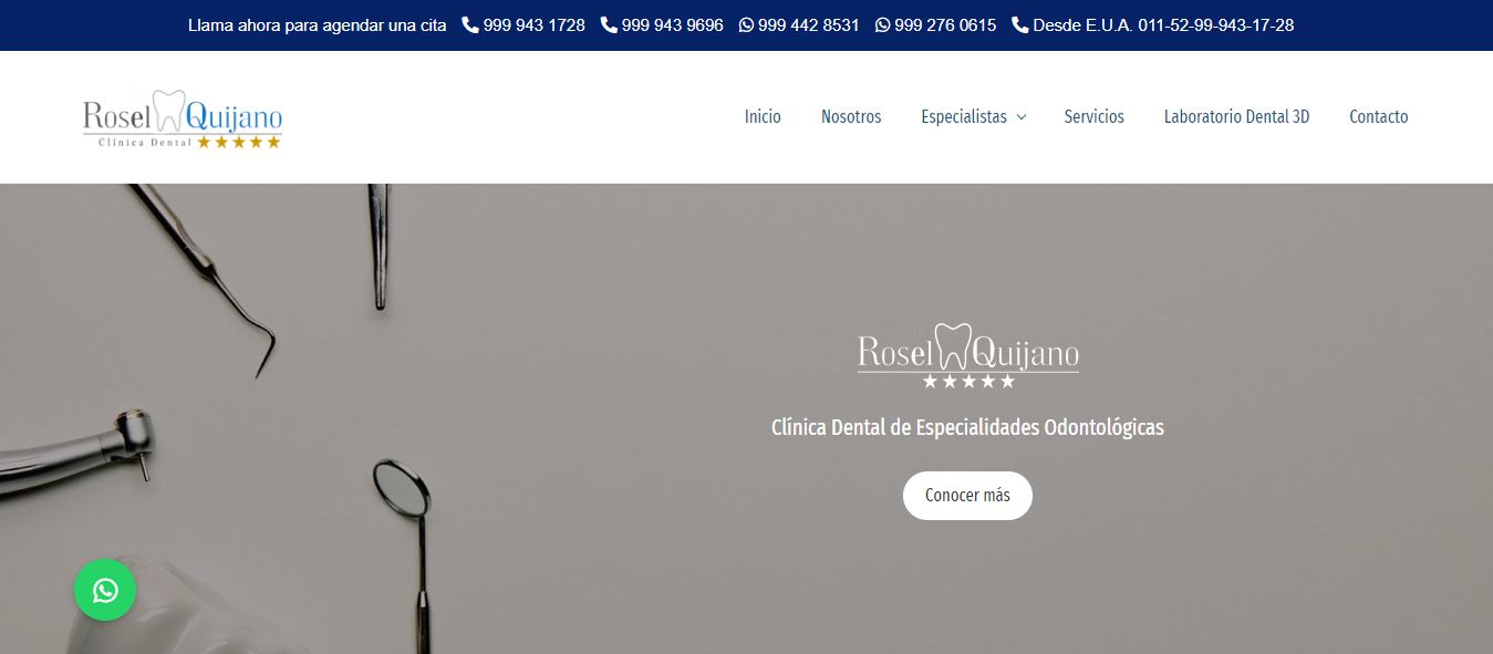 Sitio web de Clínica Dental Rosel Quijano