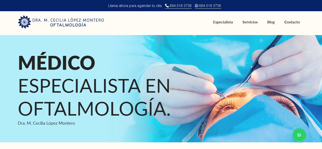 Sitio web de Dra. Martha Cecilia López Montero – Oftalmología