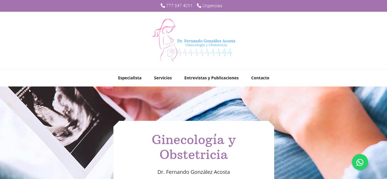 Sitio web de Ginecólogo en Cuernavaca – Dr. Fernando González Acosta
