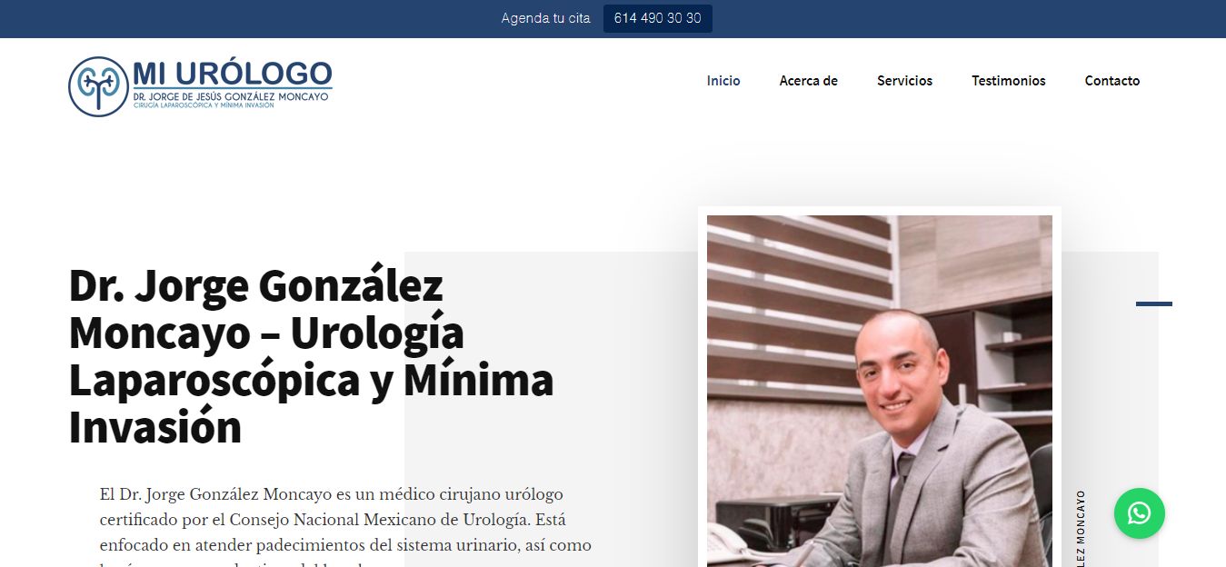 Sitio web de Dr. Jorge Moncayo – Urología Laparoscópica y Mínima Invasión