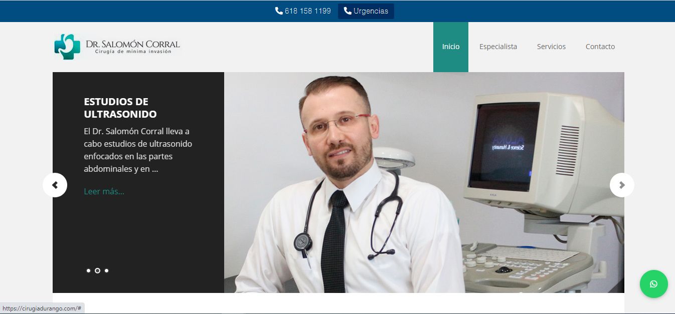 Sitio web de Dr. Salomón Corral – Cirugía en Durango