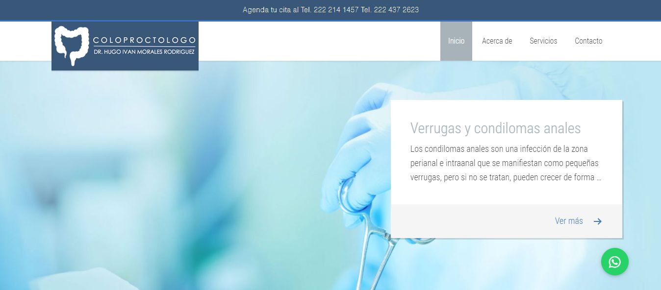 Sitio web de Proctólogo en Puebla – Dr. Hugo Iván Morales