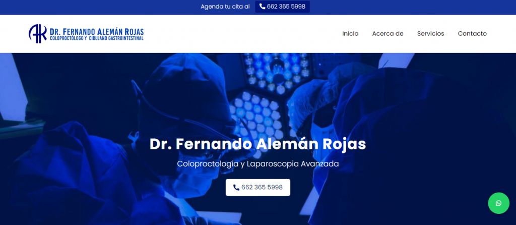 Sitio web de Proctólogo en Hermosillo – Dr. Fernando Alemán Rojas