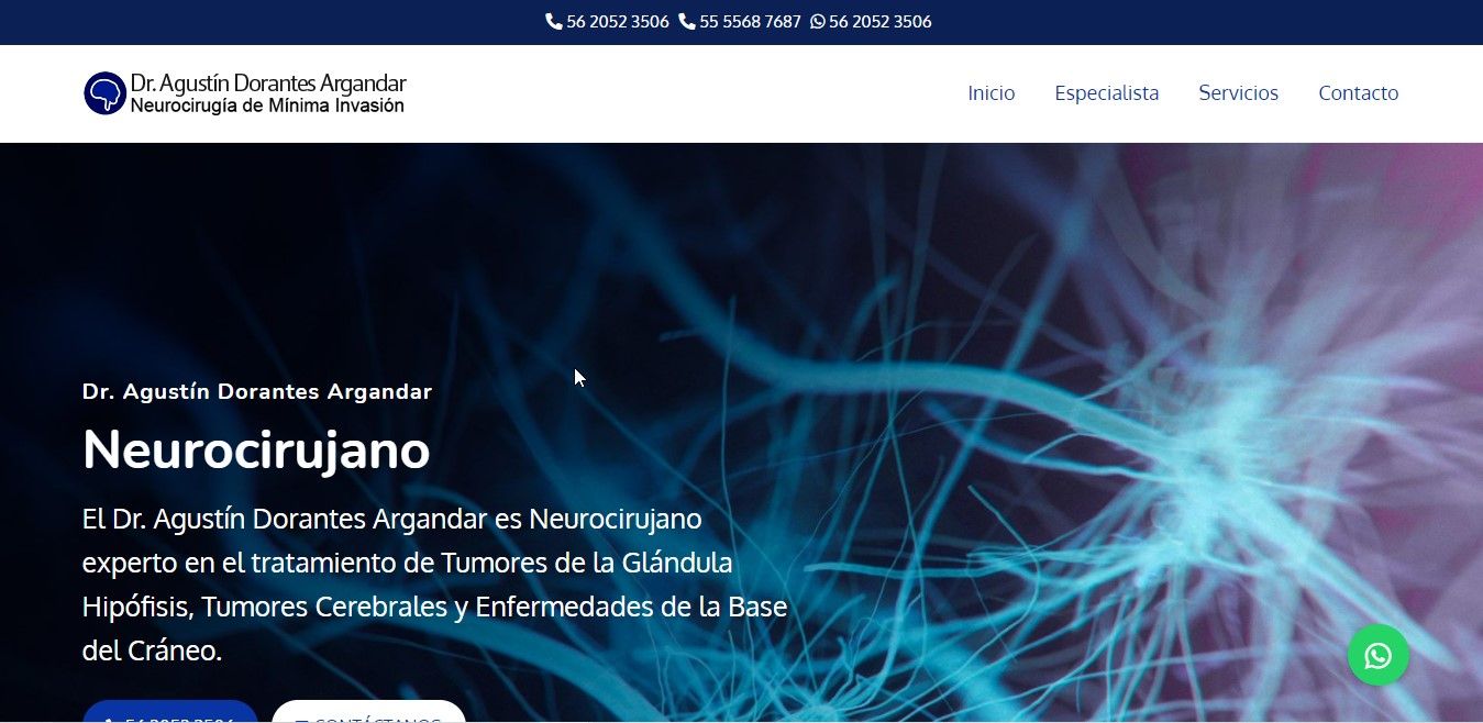 Sitio web de Neurocirujano en CDMX – Dr. Agustín Dorantes Argandar