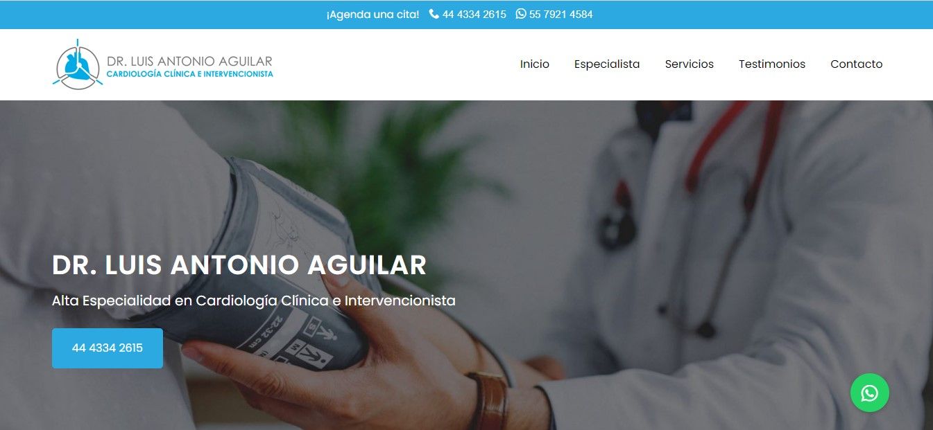 Sitio web de Cardiólogo en San Luis Potosí – Dr. Luis Antonio Aguilar Rojas