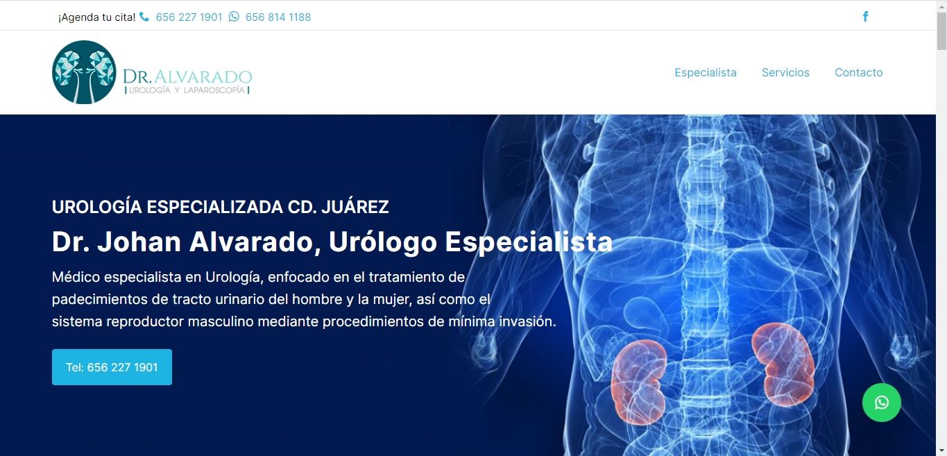 Sitio web de Urólogo en Cd. Juárez – Dr. Johan Alvarado Alvarado