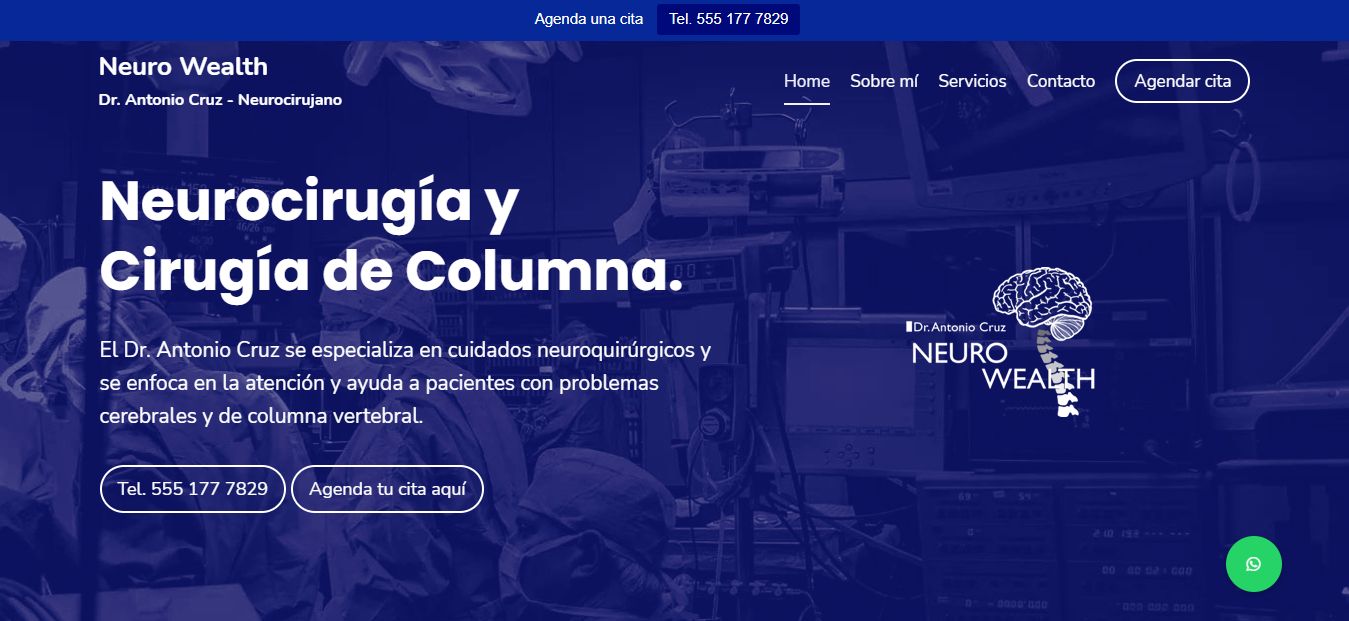 Sitio web de Neurocirujano en Querétaro – Dr. Antonio Cruz Cruz