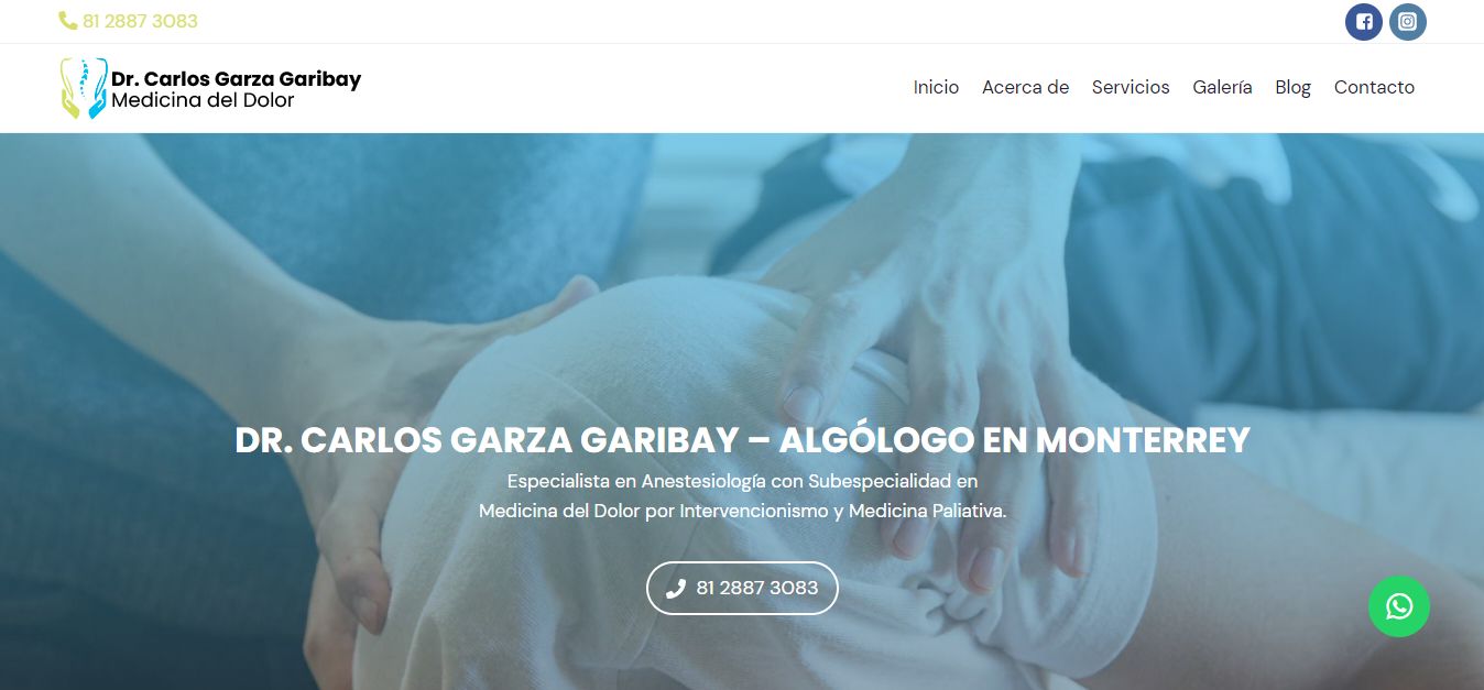 Sitio web de Dr. Carlos Garza Garibay – Algólogo en Monterrey