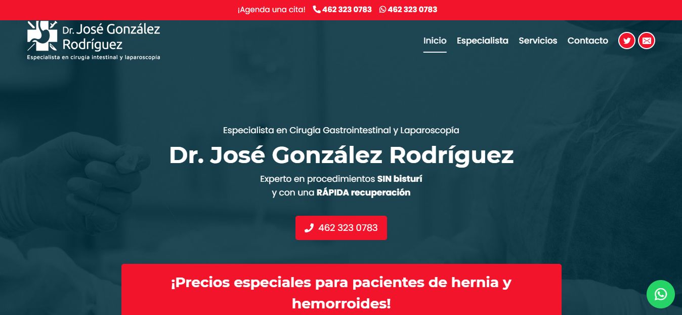Sitio web de Cirujano general en Irapuato – Dr José González
