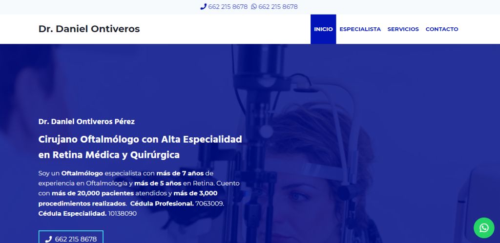 Sitio web de Retinólogo y Oftalmólogo en Hermosillo – Dr. Daniel Ontiveros