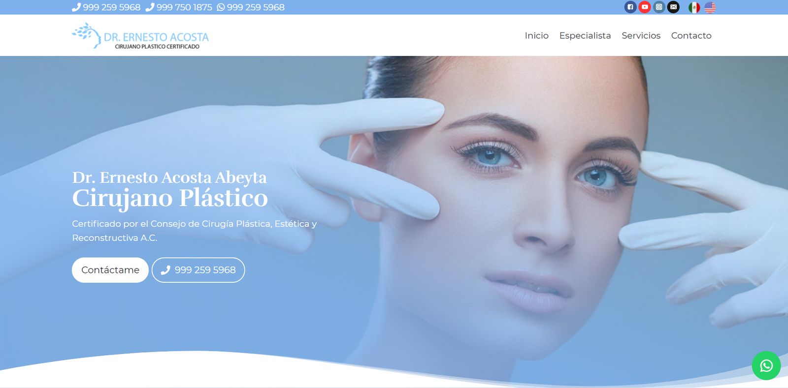 Sitio web de Cirujano Plástico – Dr. Ernesto Acosta Abeyta