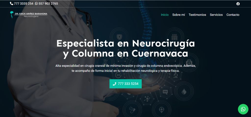Sitio web de Dr Erick Ariñez – Neurocirujano en Cuernavaca