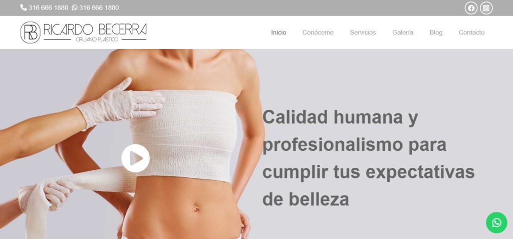 Sitio web de Dr. Ricardo Becerra – Cirujano Plástico en Bogotá