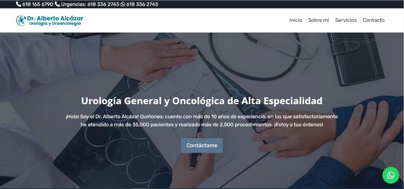 Sitio web de Dr. Alberto Alcázar – Urólogo en Durango