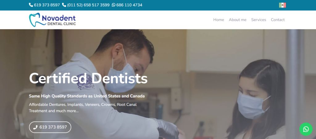 Sitio web de Novadent – Clínica Dental