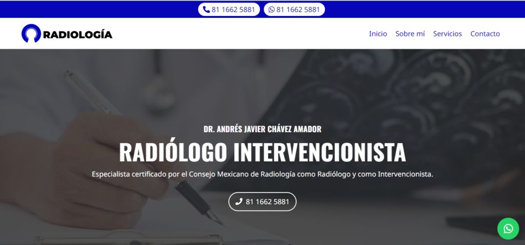 Sitio web de Dr. Andrés Chávez – Radiólogo en Uruapan
