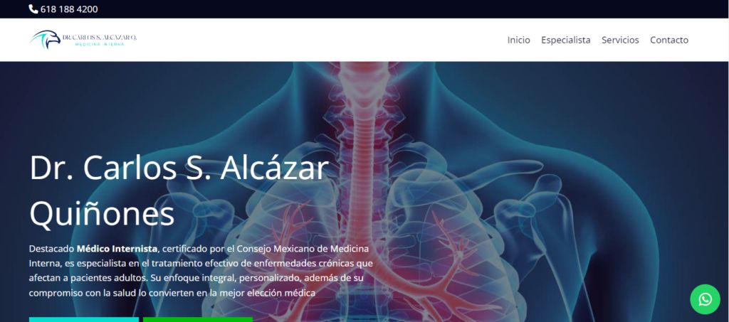 Sitio web de Dr. Carlos Alcazar – Medicina Interna