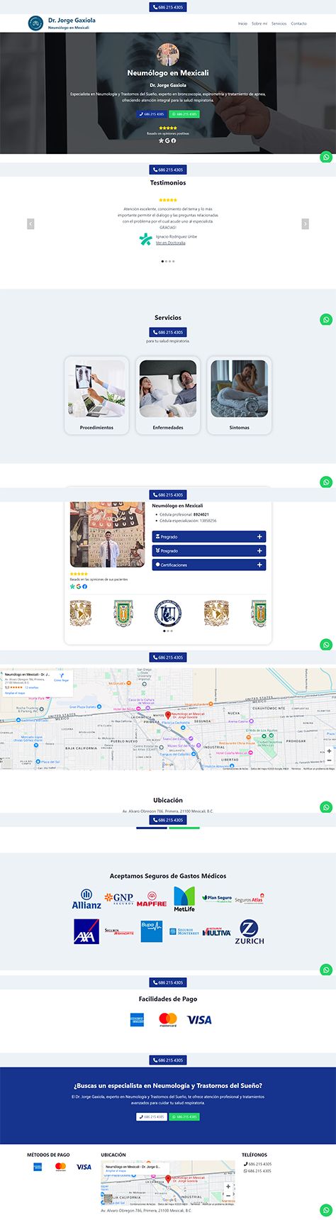 Sitio web de Neumólogo en Mexicali