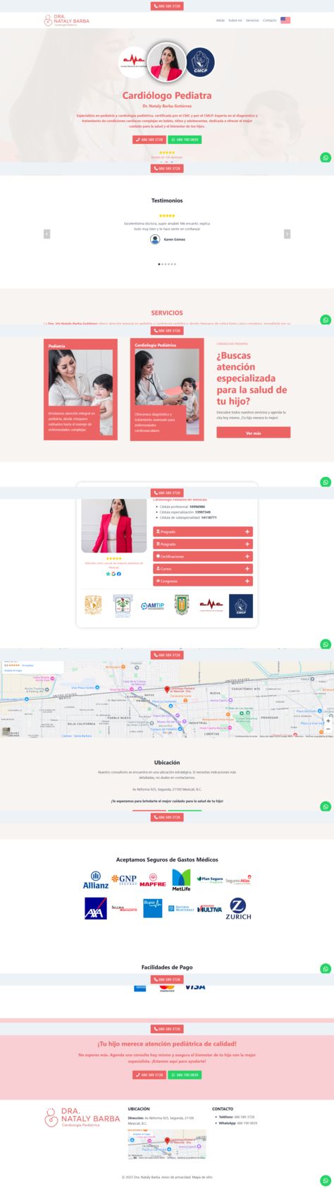 Sitio web de Cardiólogo Pediatra en Mexicali