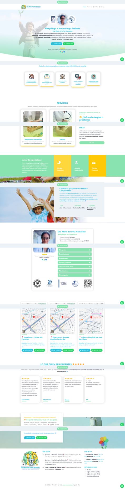 Sitio web de Alergólogo en Querétaro