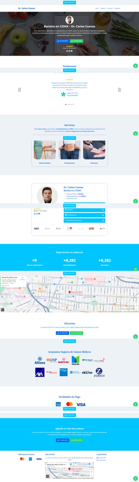 Sitio web de Bariatra en CDMX