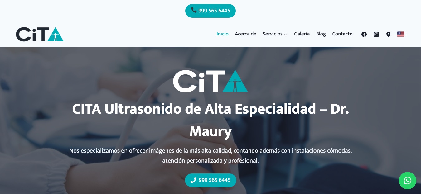 Sitio web de CITA Ultrasonido de Alta Especialidad – Dr. Maury